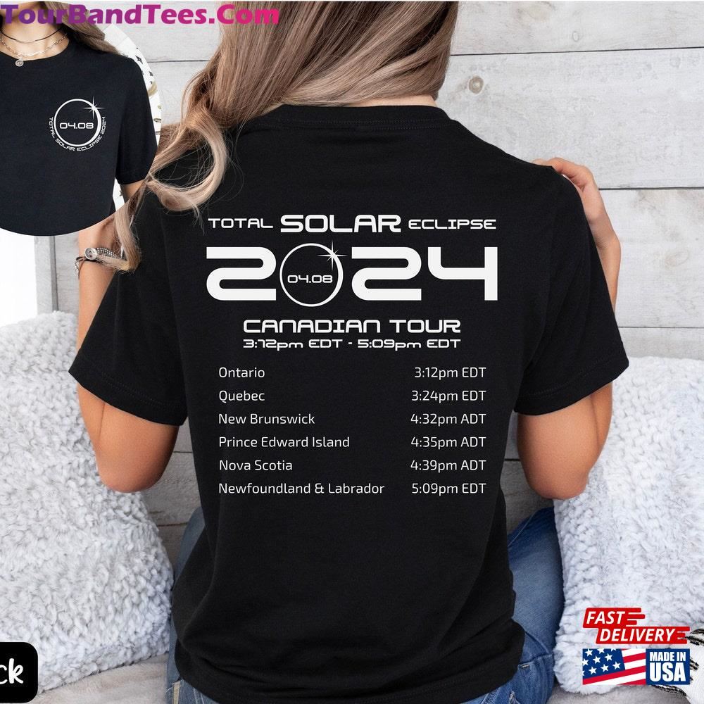 Total Solar Eclipse Shirt Canadian Tour Tee Path Of Totality Sweatshirt T-Shirt 29Uf116818 – Utopia Fashion