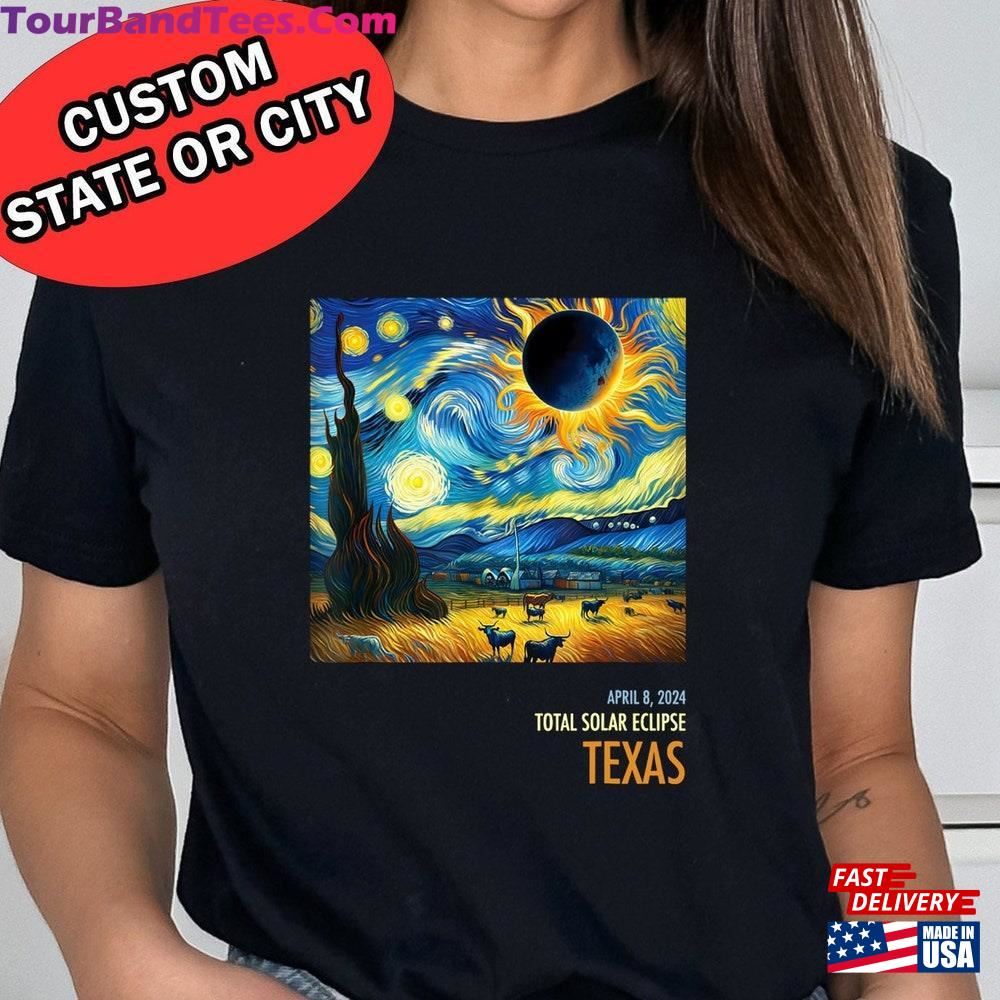 Total Solar Eclipse Shirt Van Gogh April Great American Tee T-Shirt Sweatshirt 29Uf096051 – Utopia Fashion