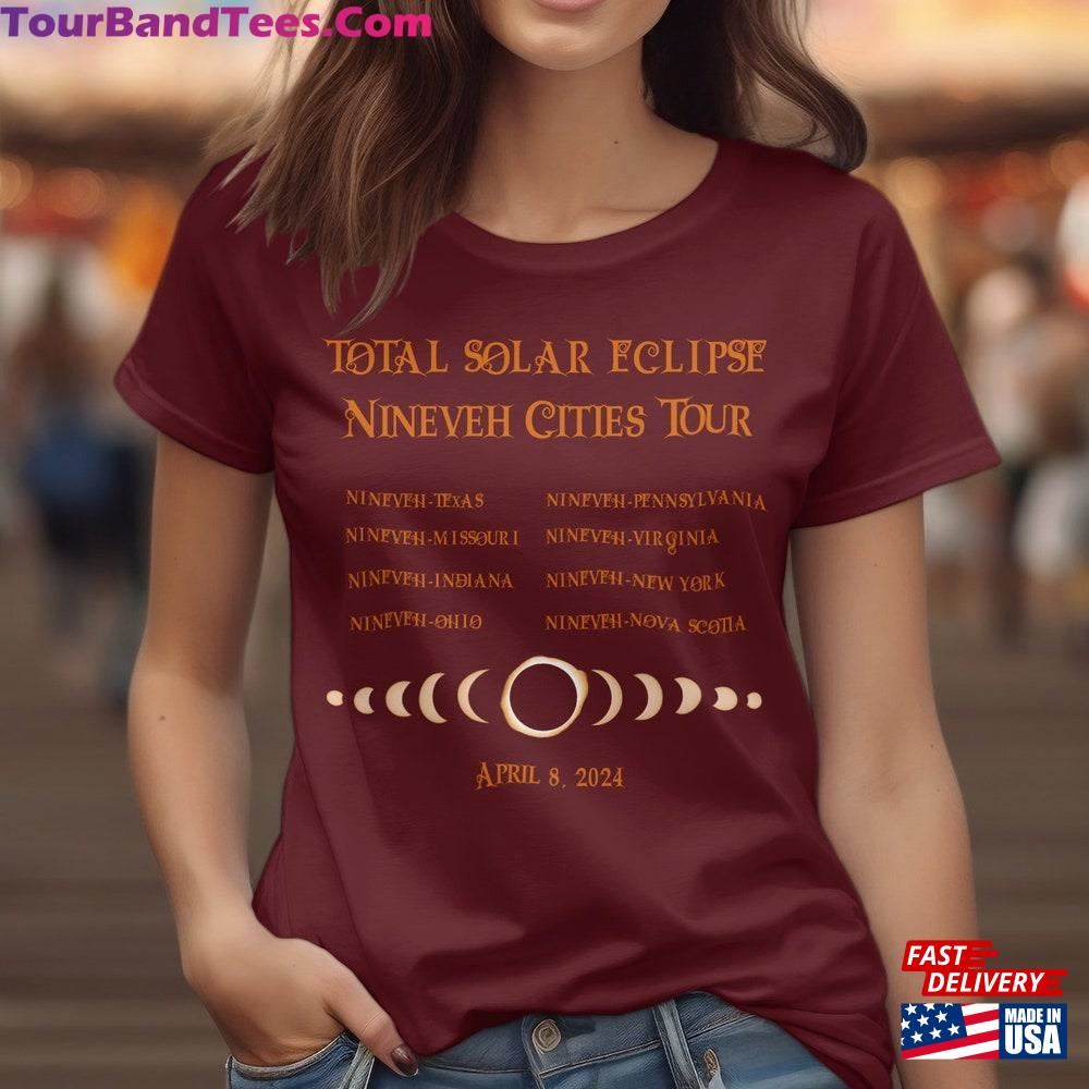 Total Solar Eclipse T-Shirt Nineveh Cities Tour Astronomy Event Tee Hoodie Classic 29Uf096190 – Utopia Fashion