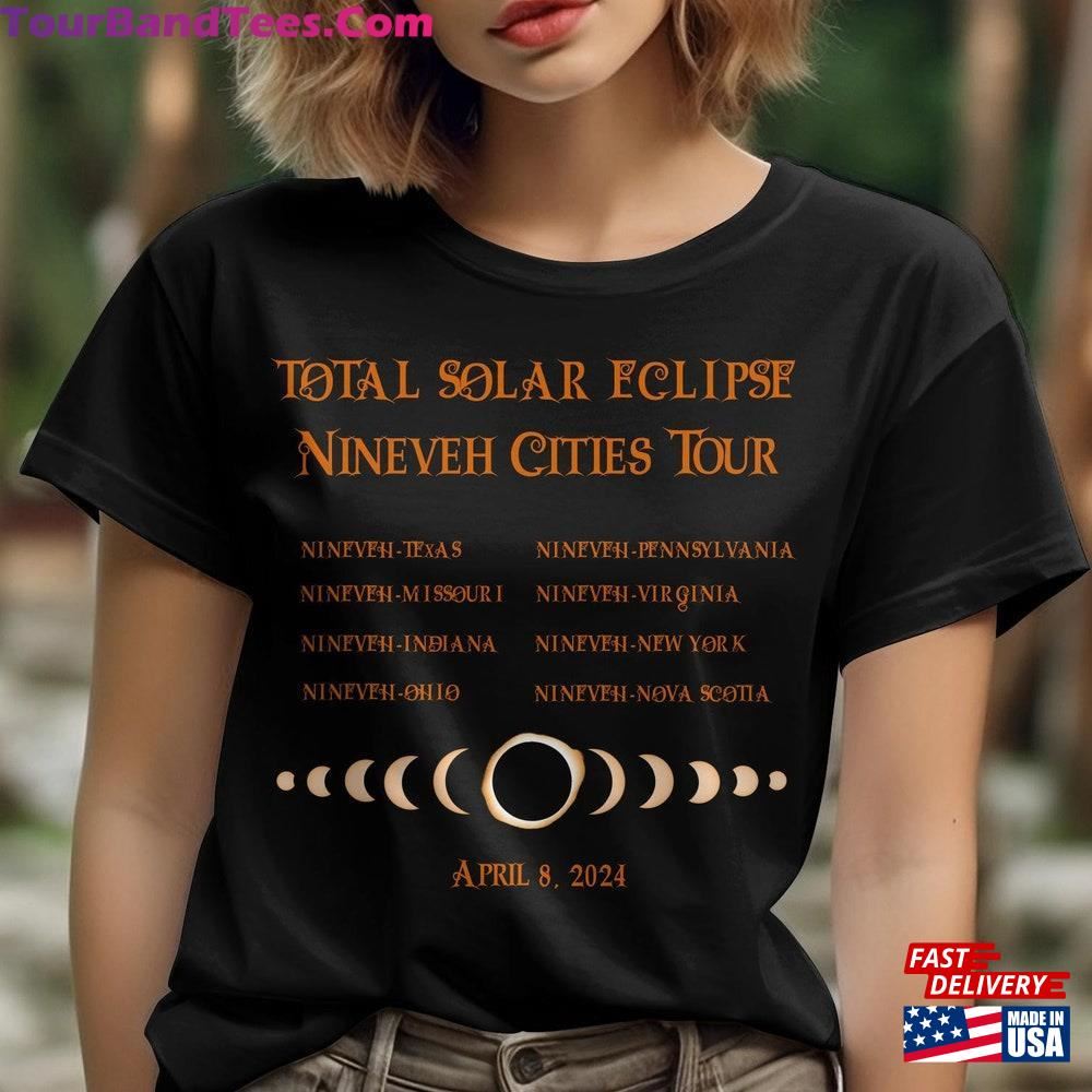 Total Solar Eclipse T-Shirt Nineveh Cities Tour Astronomy Event Tee Hoodie Classic 29Uf096190 – Utopia Fashion