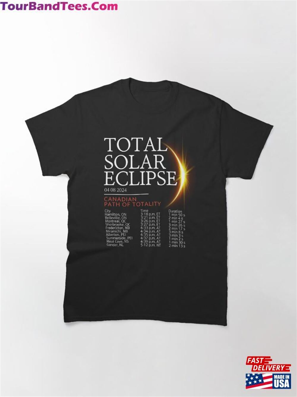 Total Solar Eclipse Canada Classic T-Shirt Sweatshirt Hoodie 29Uf102242 – Utopia Fashion