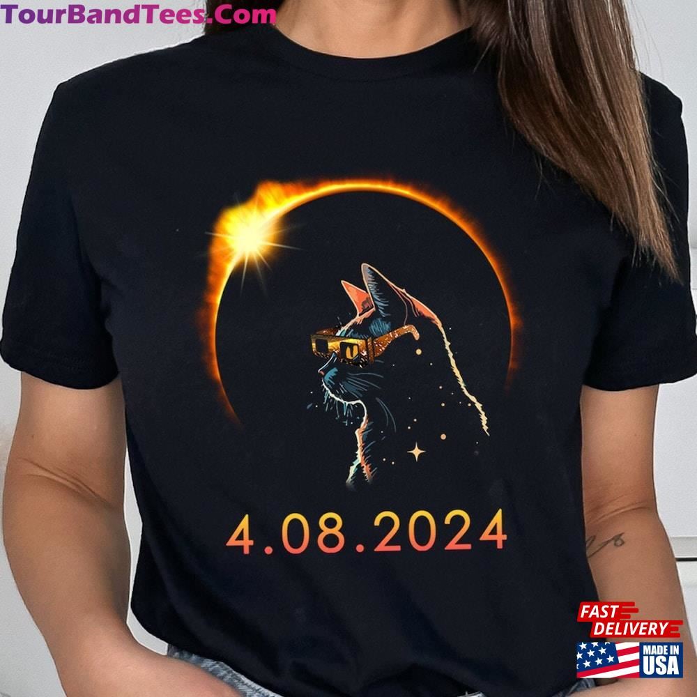 Total Solar Eclipse Cat Shirt April 8Th Funny Classic Hoodie 29Uf115668 – Utopia Fashion