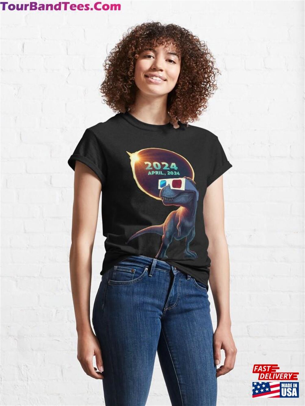 Total Solar Eclipse T Rex Dinosaur April Classic T-Shirt Unisex Sweatshirt 29Uf096919 – Utopia Fashion