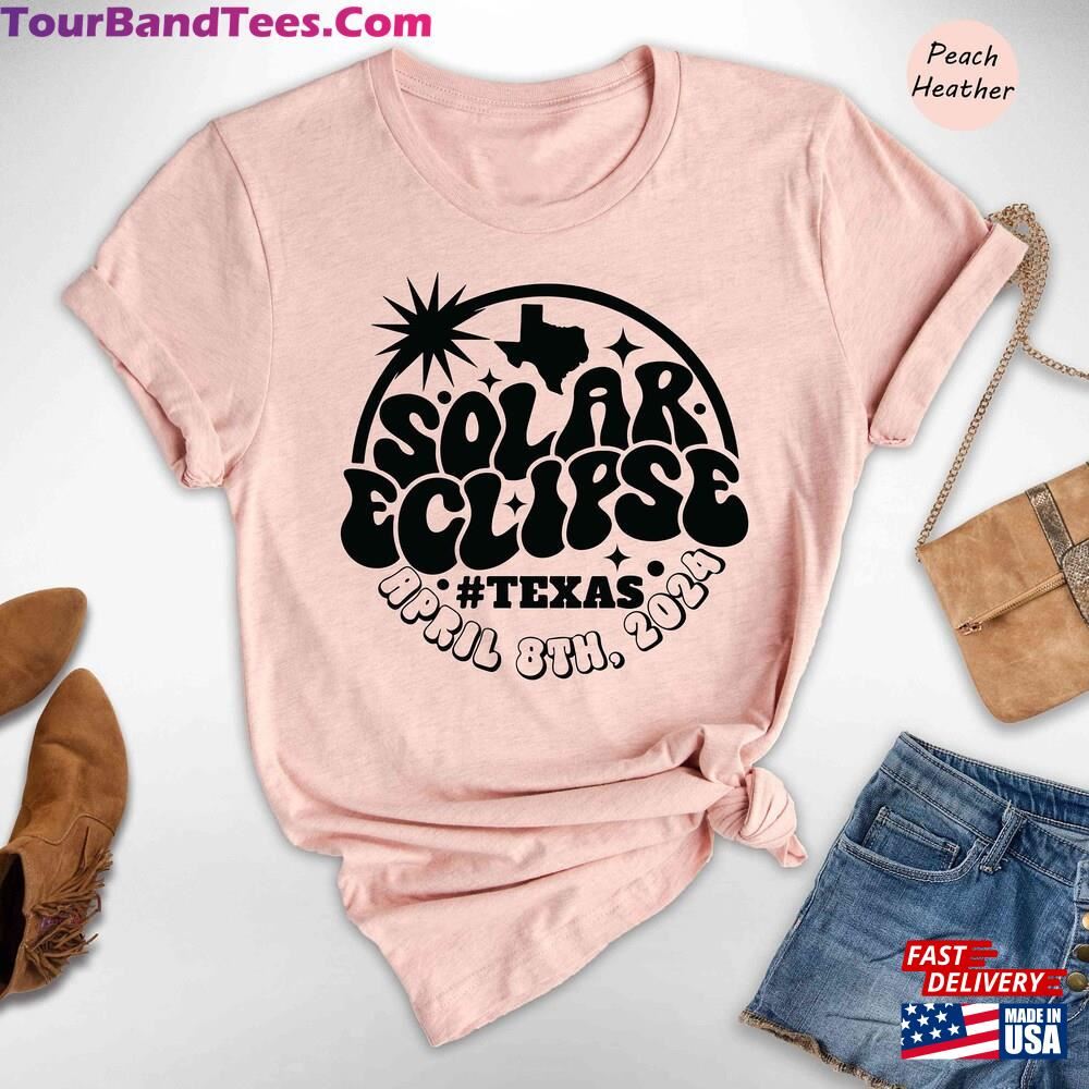 Total Solar Eclipse Texas Shirt April Usa Map Unisex Classic 29Uf117862 – Utopia Fashion