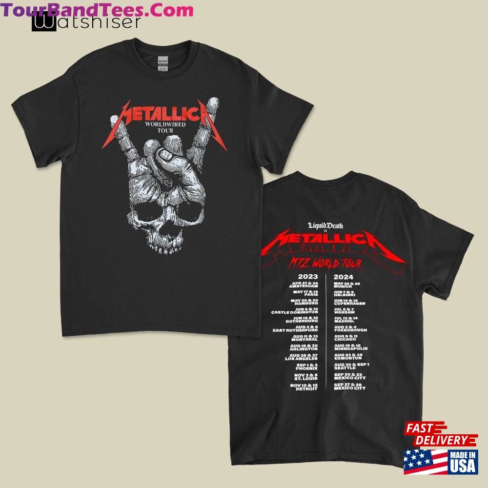 Tour Metallica T-Shirt Unisex Sweatshirt 29Uf093157 – Utopia Fashion