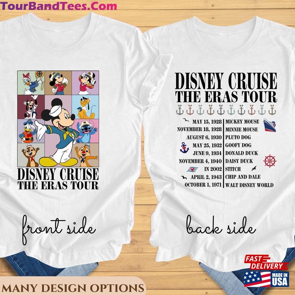 Tow Sided Disney Cruise Eras Tour Tee Mickey And Friends T-Shirt Hoodie Sweatshirt 29Uf102376 – Utopia Fashion