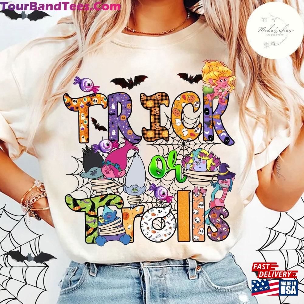 Trick Or Trolls Halloween Shirt Band Together Queen Poppy Branch Mummy Tee Family Party Hoodie Classic 29Uf097249 – Utopia Fashion