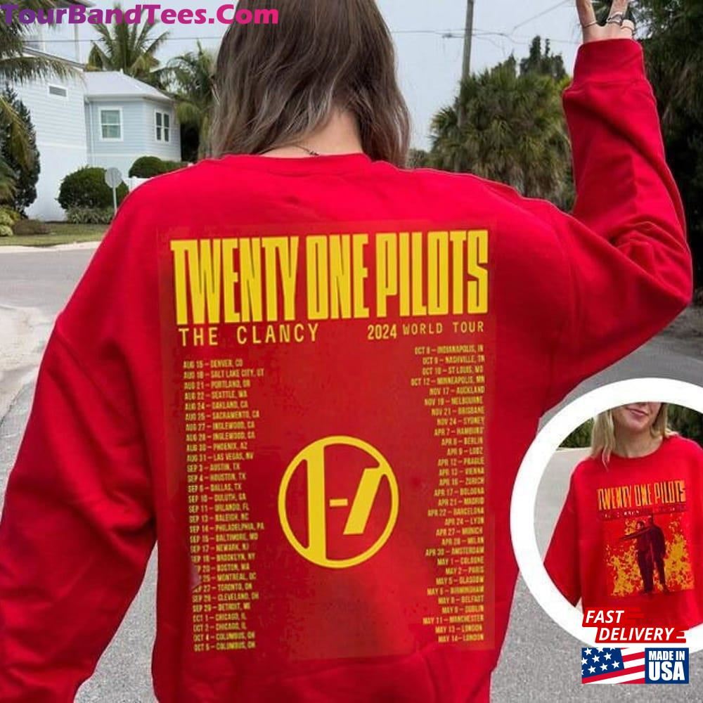 Twenty One Pilots Clancy World Tour Double Sided With Dates Unisex Shirt The Classic Hoodie 29Uf115943 – Utopia Fashion