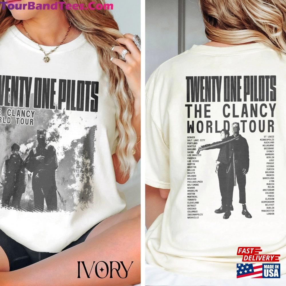 Twenty One Pilots Clancy World Tour Shirt Fan T-Shirt Classic 29Uf097177 – Utopia Fashion