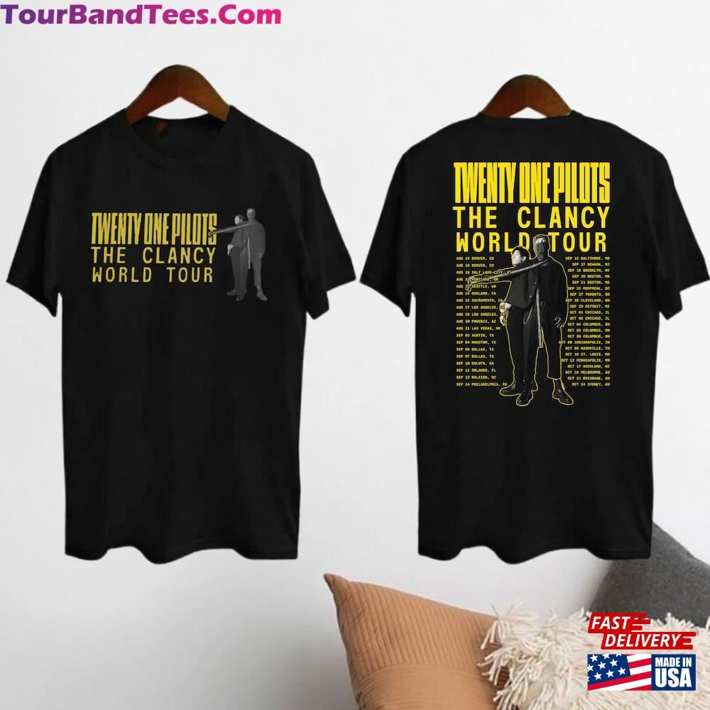 Twenty One Pilots Shirt Clancy World Tour Fan Tee Sweatshirt T-Shirt 29Uf097224 – Utopia Fashion