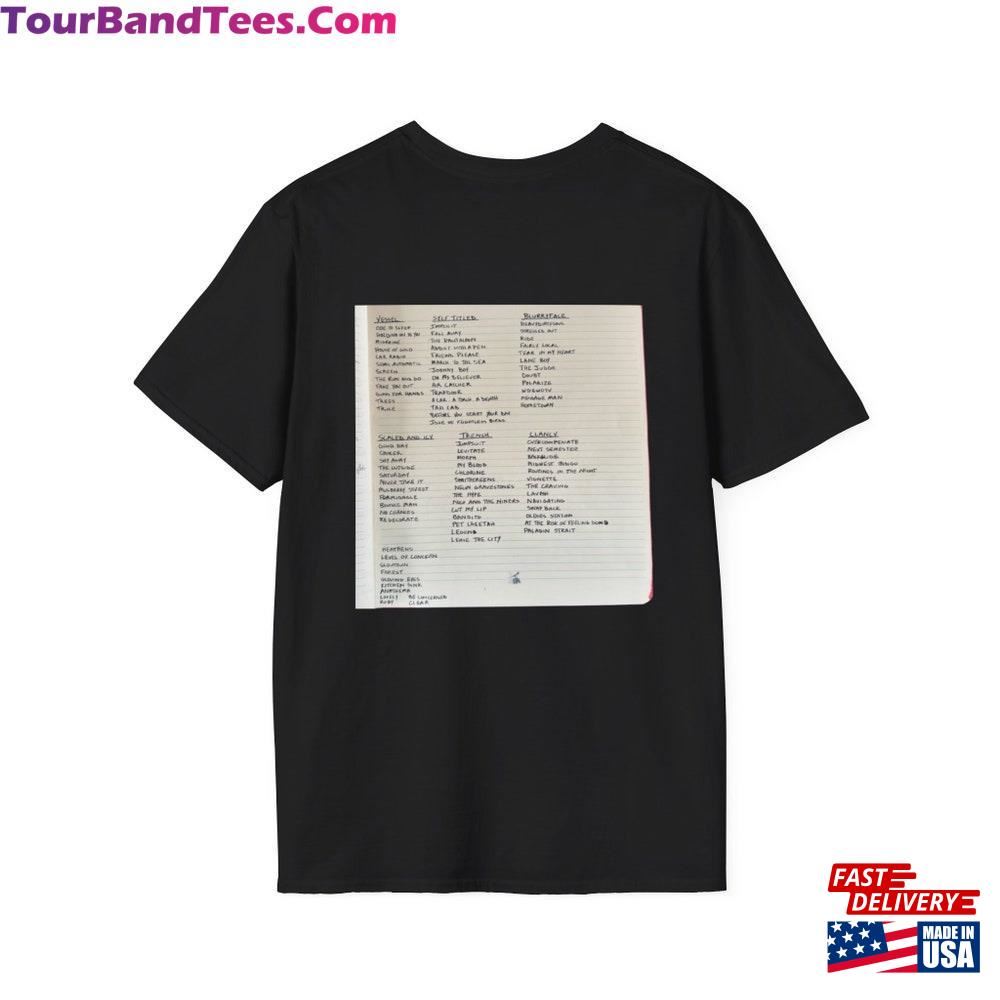 Twentyonepilots Instagram Song List Album Lists Twenty One Pilots The Clancy World Tour T-Shirt Hoodie Sweatshirt 29Uf116519 – Utopia Fashion