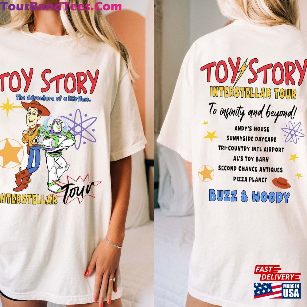 Two Sided Buzz Lightyear And Woody Interstellar Tour Adventure Of A Lifetime Comfort Colors Shirt Toy Story Disney T-Shirt Classic Unisex 29Uf106153 – Utopia Fashion