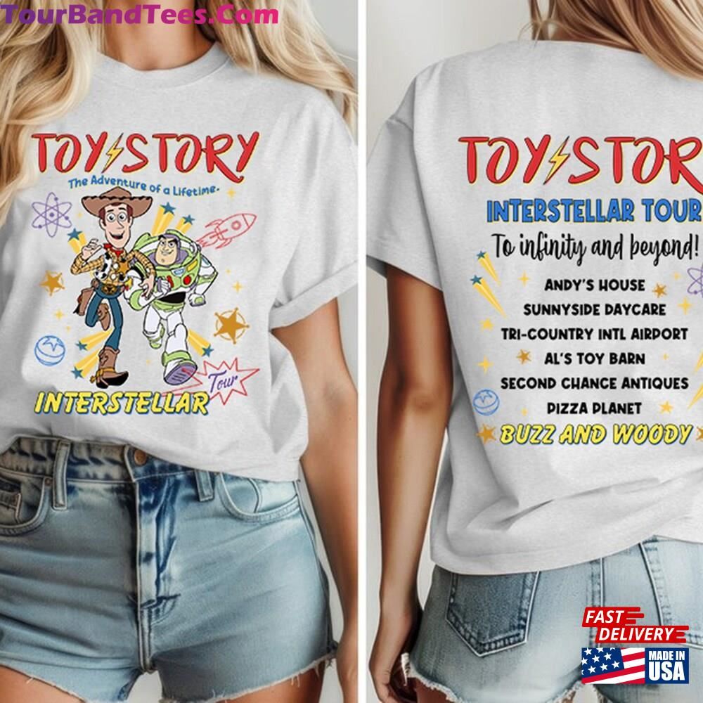 Two Sided Buzz Lightyear And Woody Interstellar Tour Adventure Of A Lifetime Shirt Toy Story Disneyland T-Shirt Unisex 29Uf112942 – Utopia Fashion