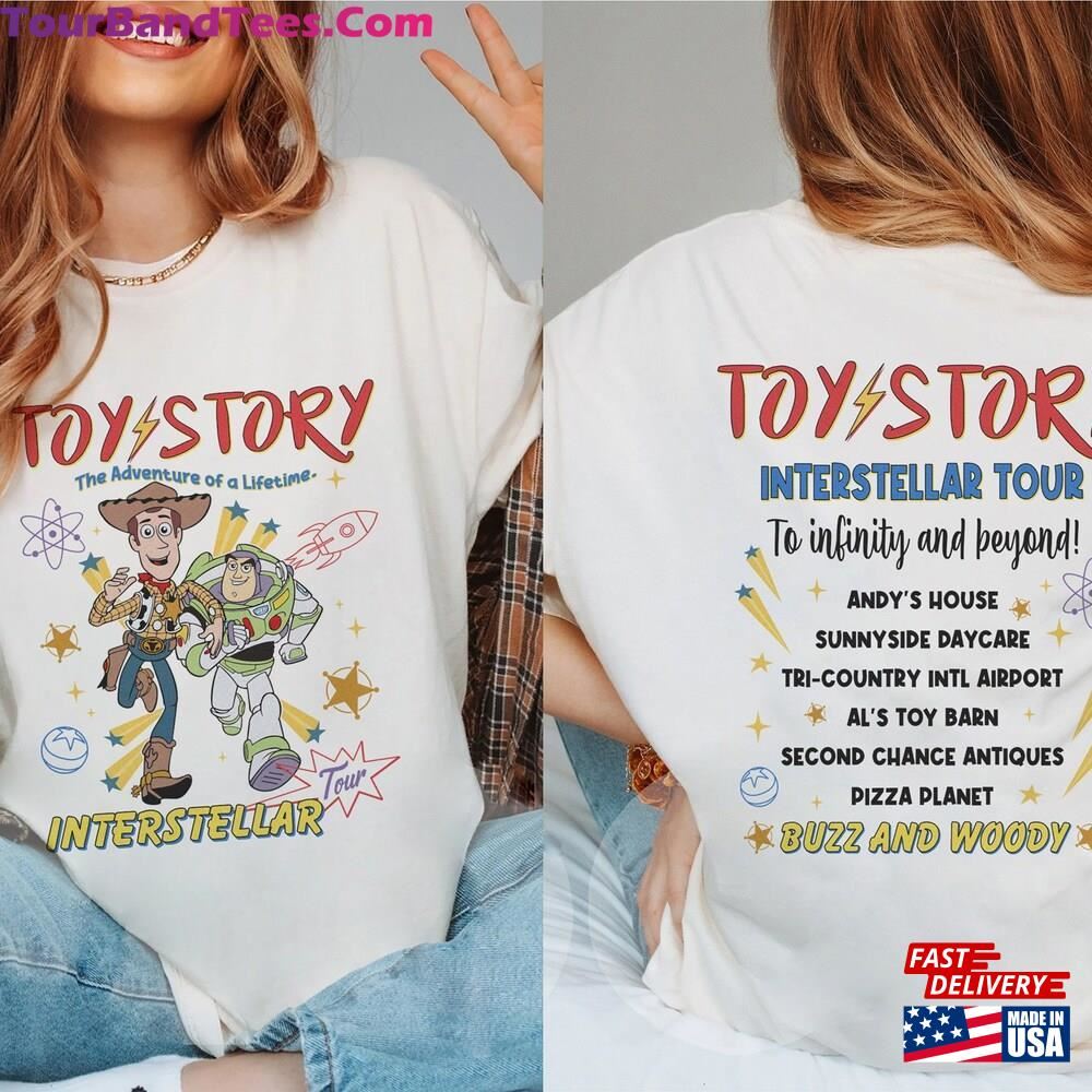 Two Sided Buzz Lightyear And Woody Interstellar Tour Adventure Of A Lifetime Shirt Toy Story Disneyland T-Shirt Unisex 29Uf112942 – Utopia Fashion