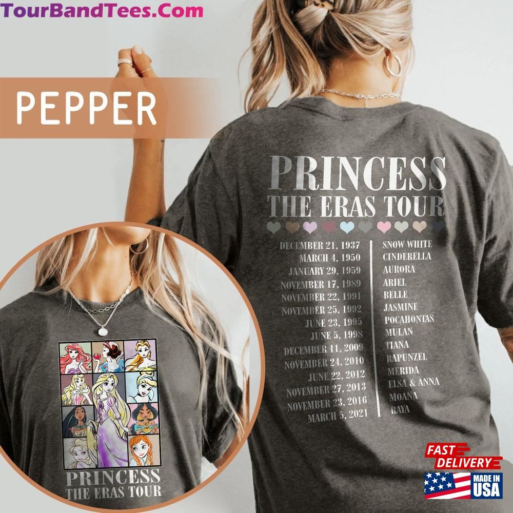 Two Sided Princess The Eras Tour Comfort Colors Shirt Rapunzel Ariel Cinderella Elsa Retro Girl T-Shirt Unisex Sweatshirt 29Uf097183 – Utopia Fashion