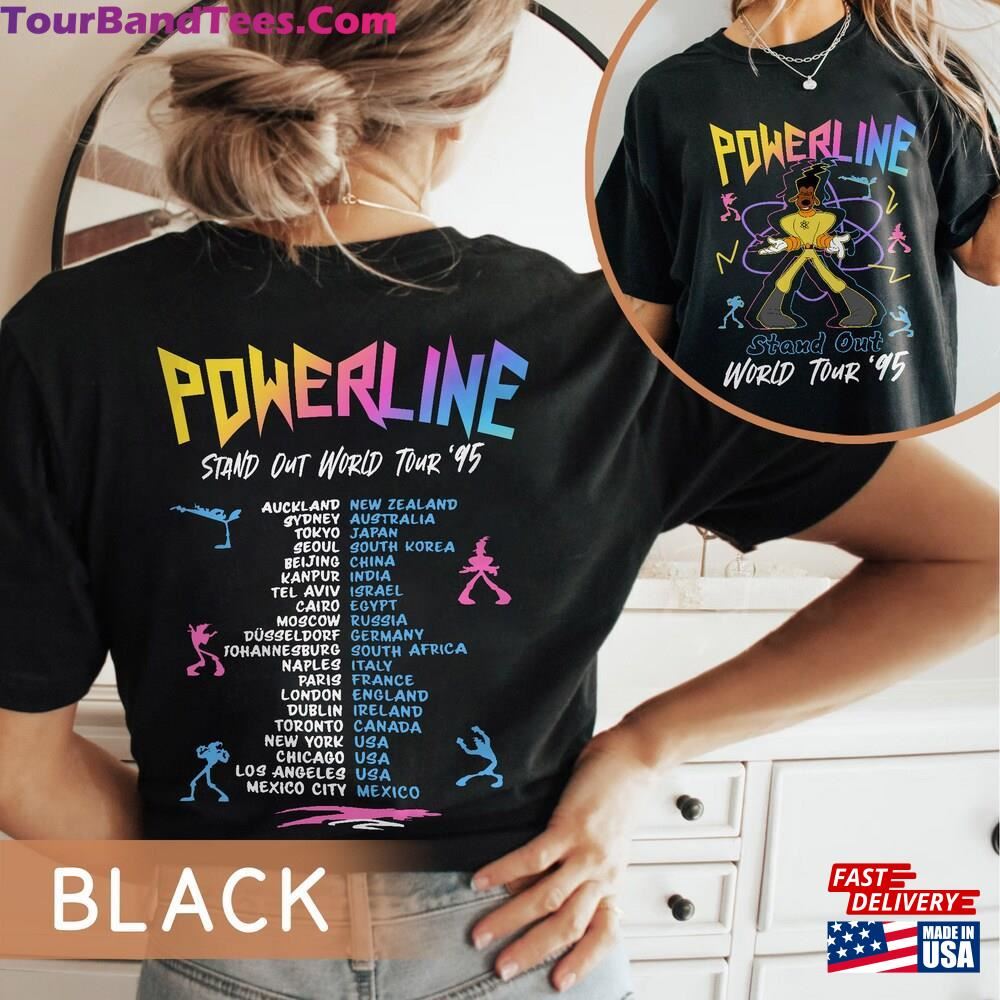 Two Sided Retro Powerline Stand Out World Tour Comfort Colors Shirt A Goofy Movie T-Shirt Hoodie Unisex 29Uf097570 – Utopia Fashion