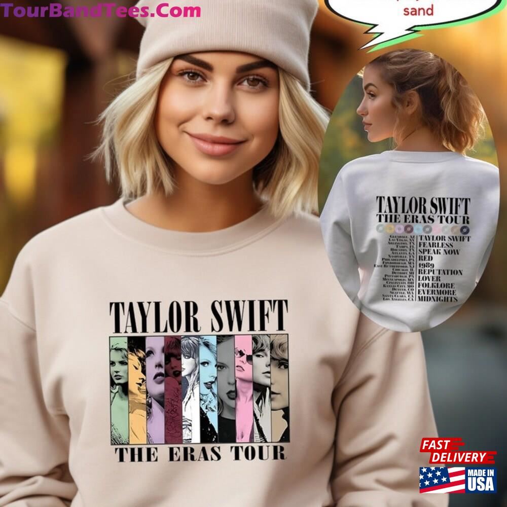 Two Sided Taylor The Eras Tour Sweatshirt Swiftie Merch Vintage Unisex 29Uf106568 – Utopia Fashion