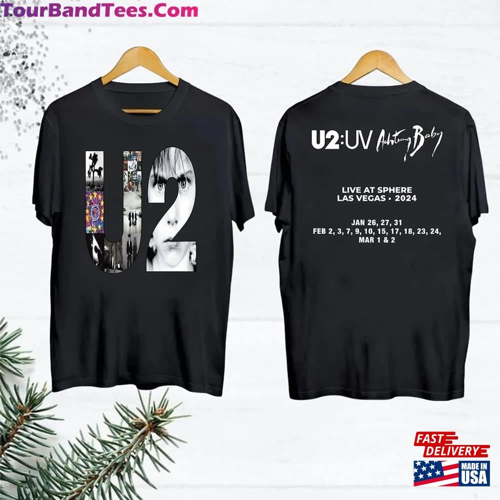 U2 Band Concert Merch Achtung Baby Tour Tshirt Live At Sphere Shirt Sweatshirt T-Shirt 29Uf097395 – Utopia Fashion