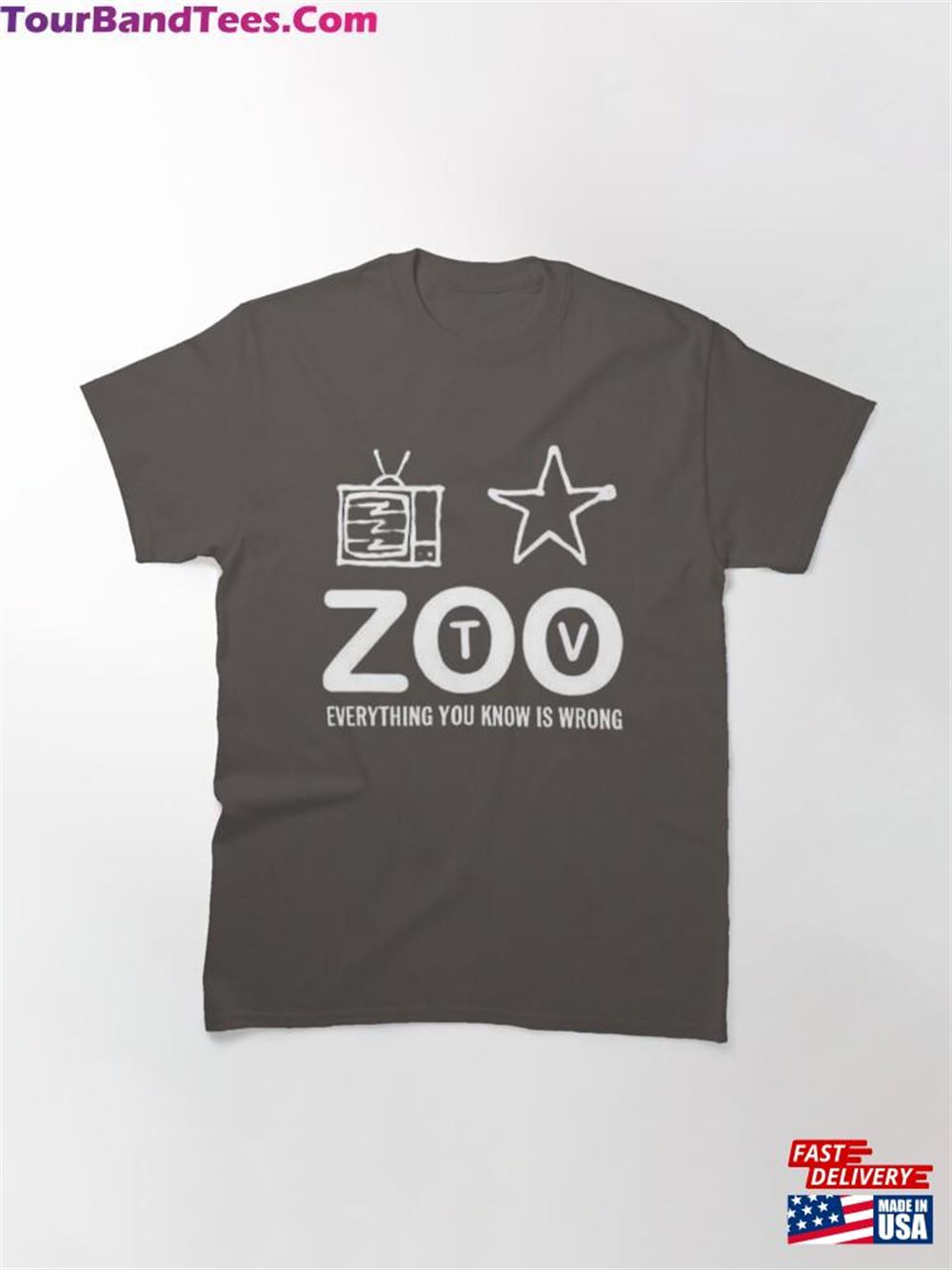 U2 Zoo Tv By Abel Classic T-Shirt Unisex 29Uf097565 – Utopia Fashion