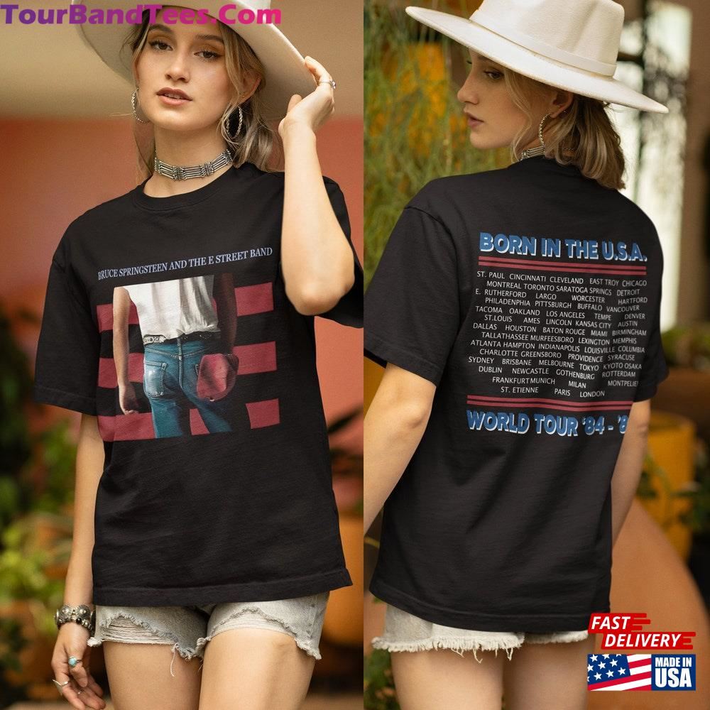 Unisex T-Shirt Bruce Springsteen Born In The Usa World Tour And E Street 29Uf117390 – Utopia Fashion