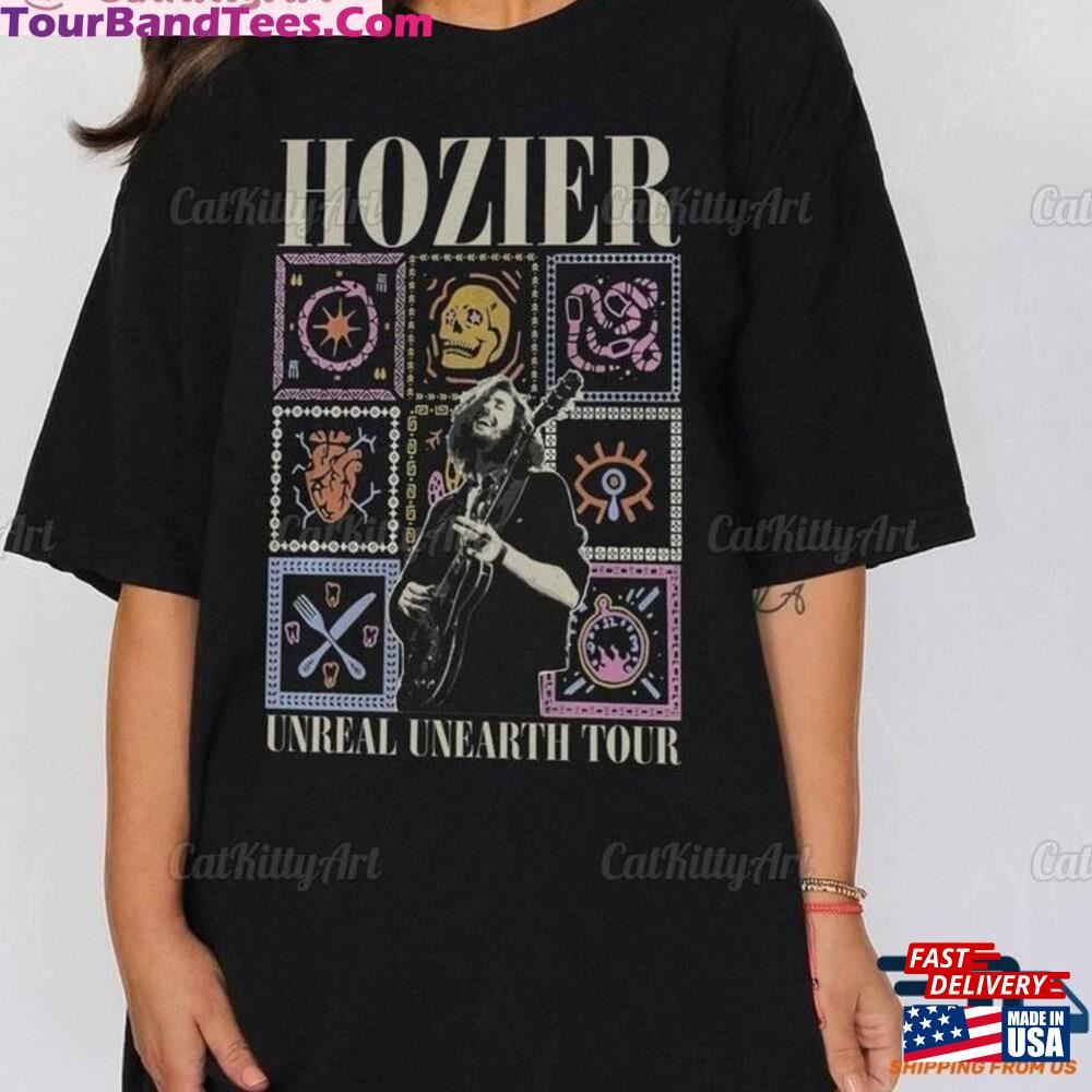 Unreal Unearth Hozier Tour Shirt Tshirt Merch T-Shirt Hoodie 29Uf115774 – Utopia Fashion