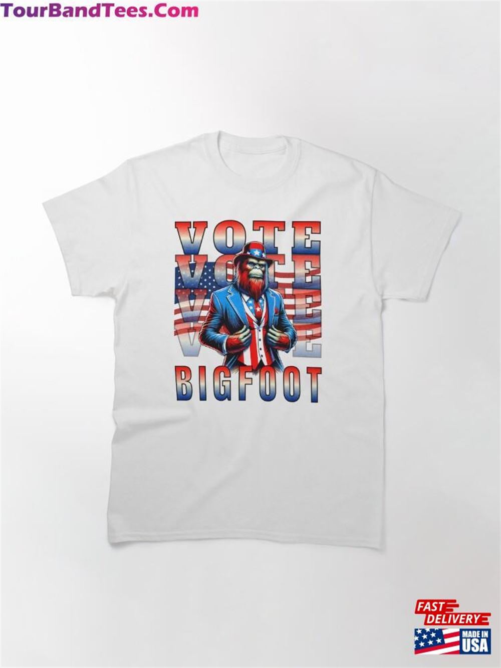 Us Election Vote Bigfoot Classic T-Shirt 29Uf097794 – Utopia Fashion