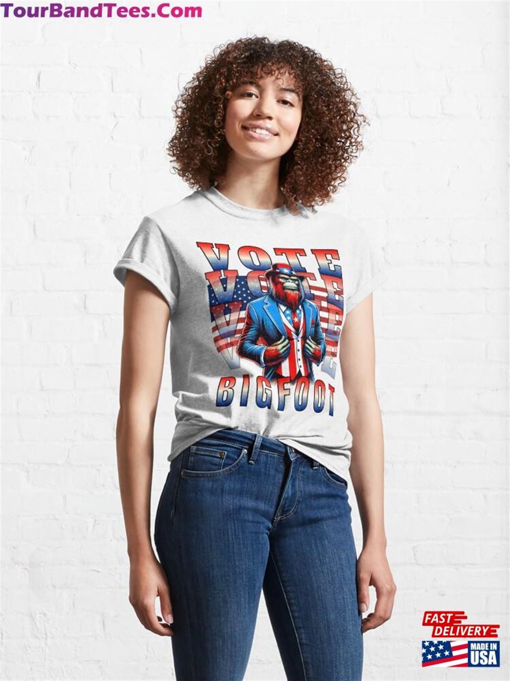 Us Election Vote Bigfoot Classic T-Shirt 29Uf097794 – Utopia Fashion