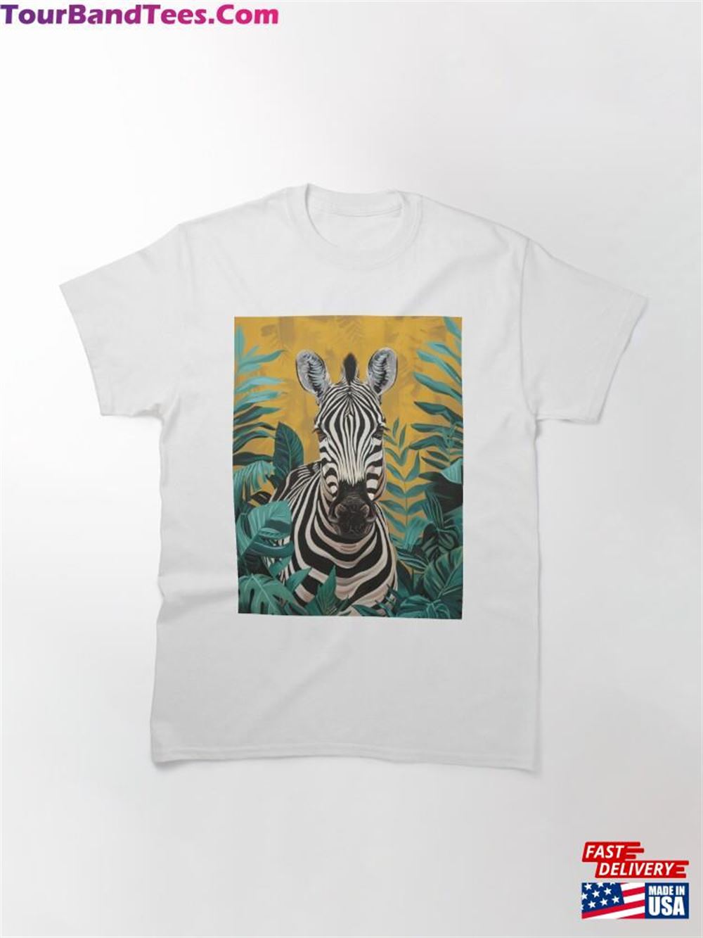 Verdant Zebra Amidst Greenery Classic T-Shirt Sweatshirt Hoodie 29Uf097444 – Utopia Fashion