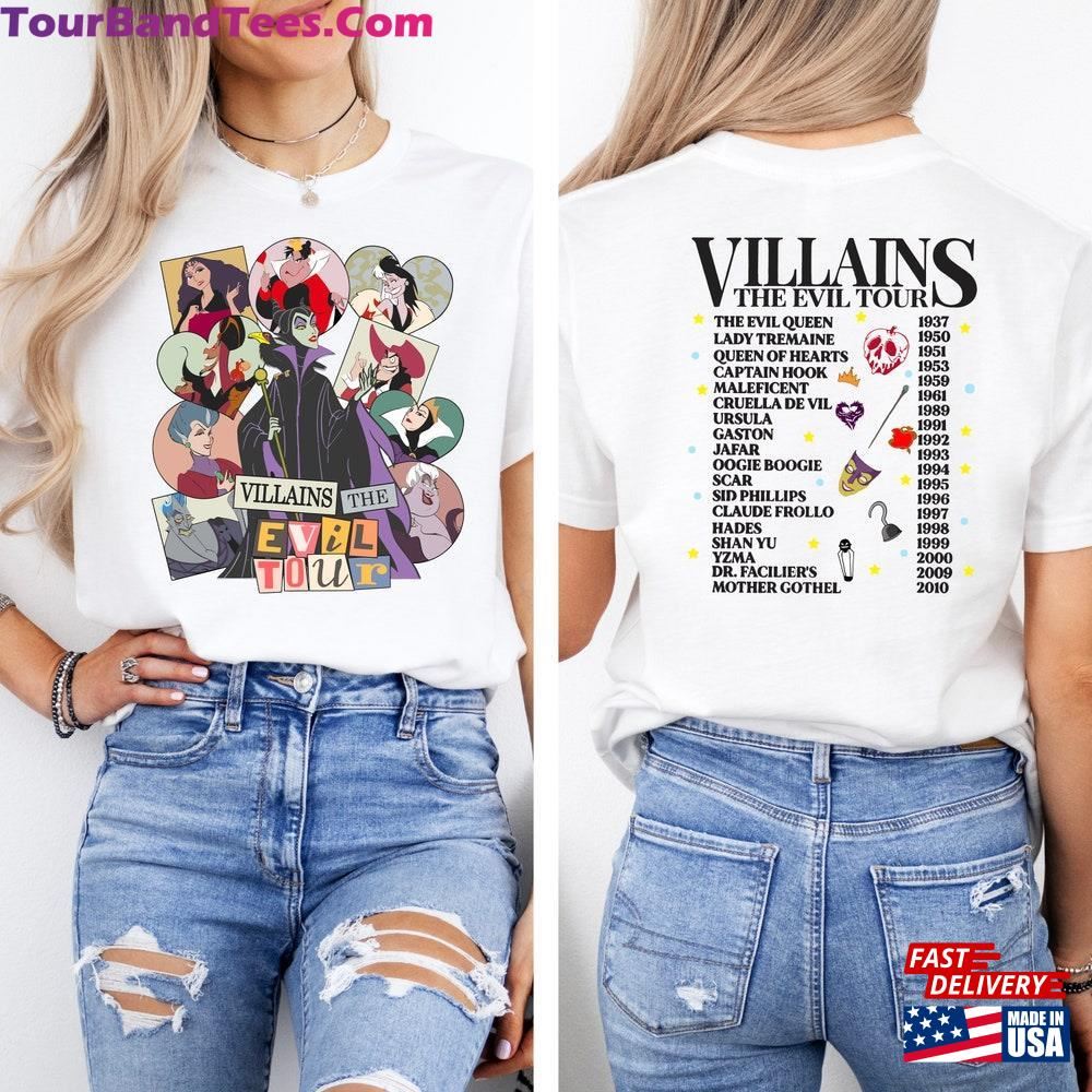 Villains The Evil Tour T-Shirt Disneyworld Shirt Family Vacation Tee Sweatshirt Classic 29Uf102736 – Utopia Fashion