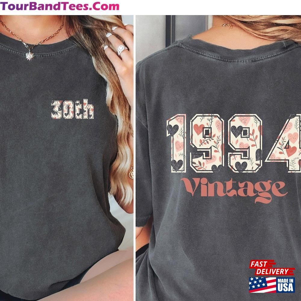 Vintage Shirt 30Th Birthday Gift For Woman Classic Hoodie 29Uf092569 – Utopia Fashion