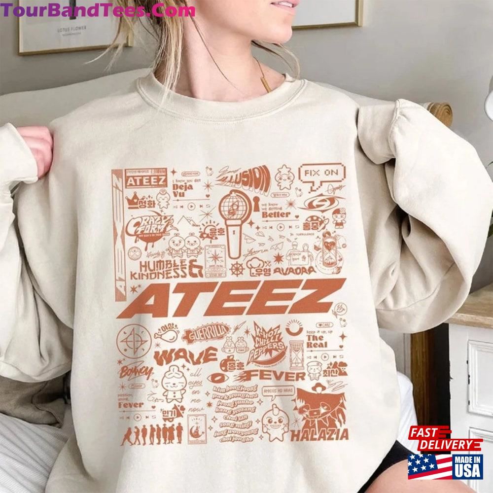 Vintage Ateez Doodle Art Shirt Atiny Sweatshirt Hoodie 29Uf096738 – Utopia Fashion