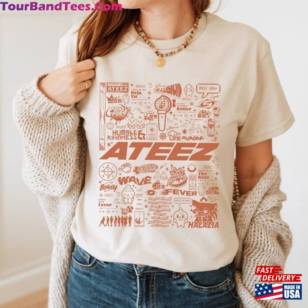 Vintage Ateez Doodle Art Shirt Atiny Sweatshirt T-Shirt Hoodie 29Uf117217 – Utopia Fashion