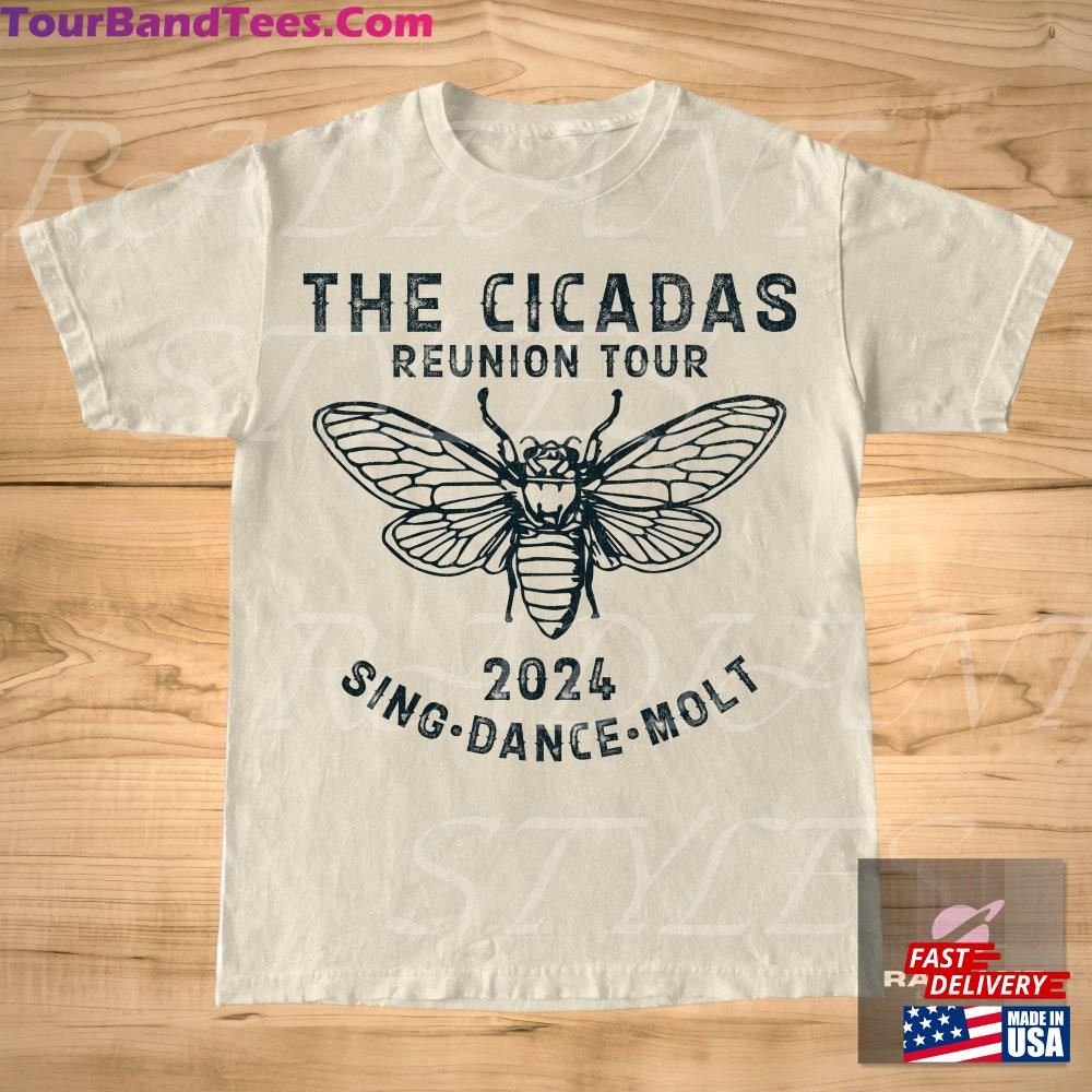 Vintage Cicadas Reunion T-Shirt Unisex Man And Women Graphic Tee Broods Xiii Xix Once In A Lifetime Shirt Classic Hoodie 29Uf092847 – Utopia Fashion