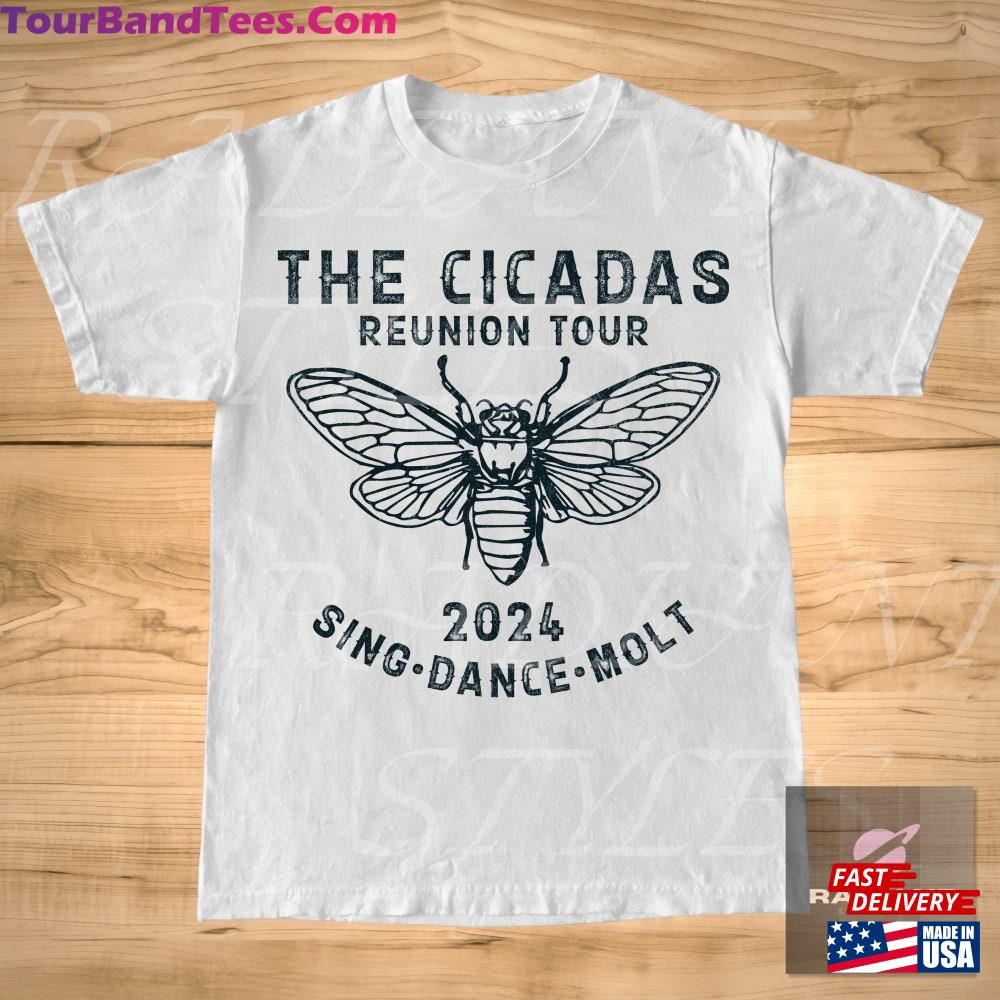 Vintage Cicadas Reunion T-Shirt Unisex Man And Women Graphic Tee Broods Xiii Xix Once In A Lifetime Shirt Classic Hoodie 29Uf092847 – Utopia Fashion