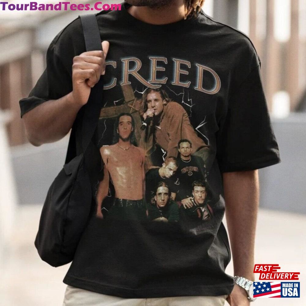 Vintage Creed Tour Unisex Black Shirt The Band Summer Of T-Shirt Classic 29Uf103018 – Utopia Fashion