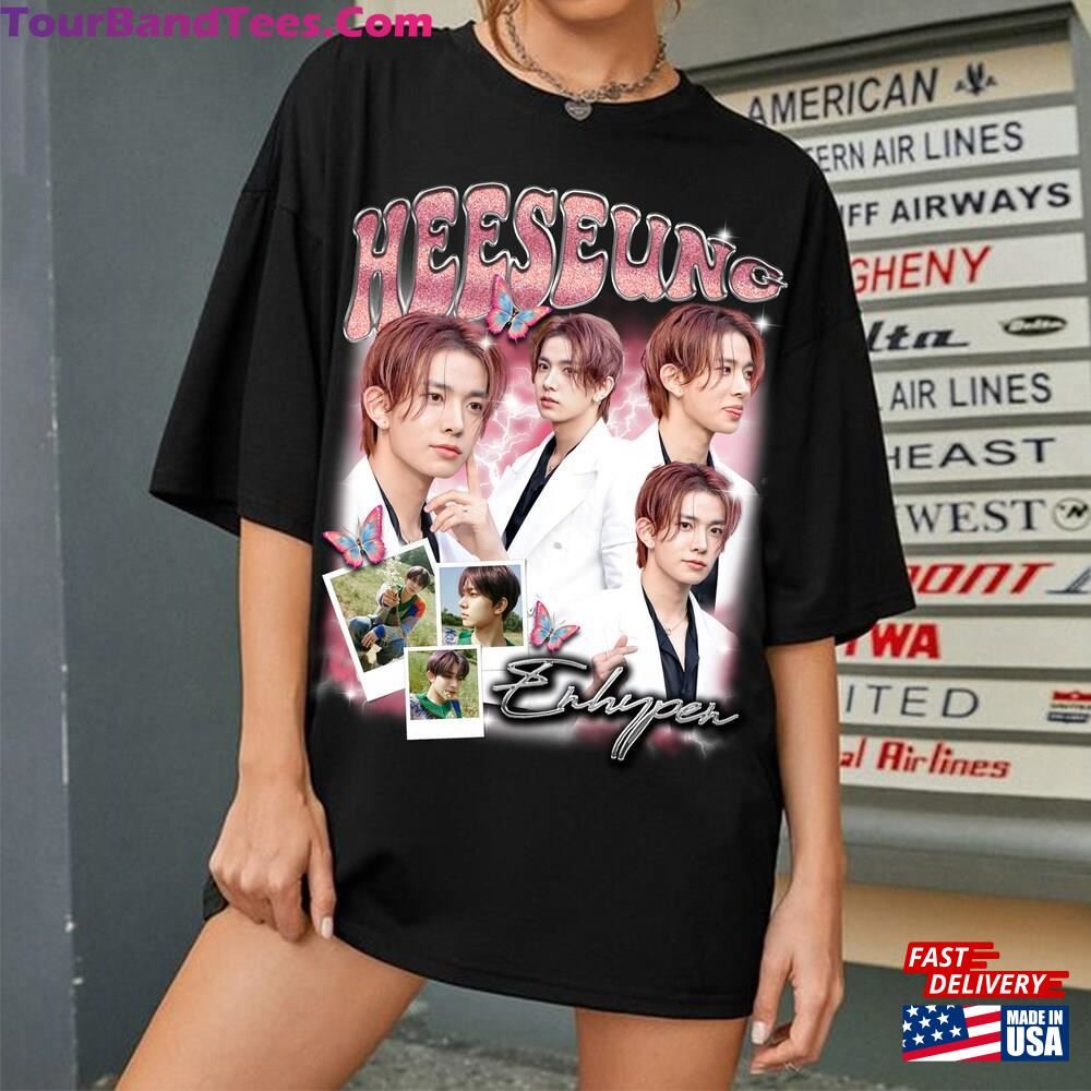 Vintage Heeseung T-Shirt Enhypen Fate Plus World Tour Shirt En Unisex Classic 29Uf097892 – Utopia Fashion