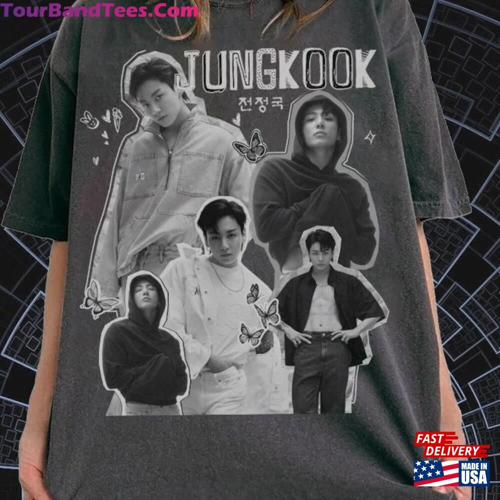 Vintage Jungkook 90S Bootleg Shirt Calvin Klein Bts Unisex T-Shirt Jungkookie Graphic Sweatshirt Classic 29Uf116601 – Utopia Fashion