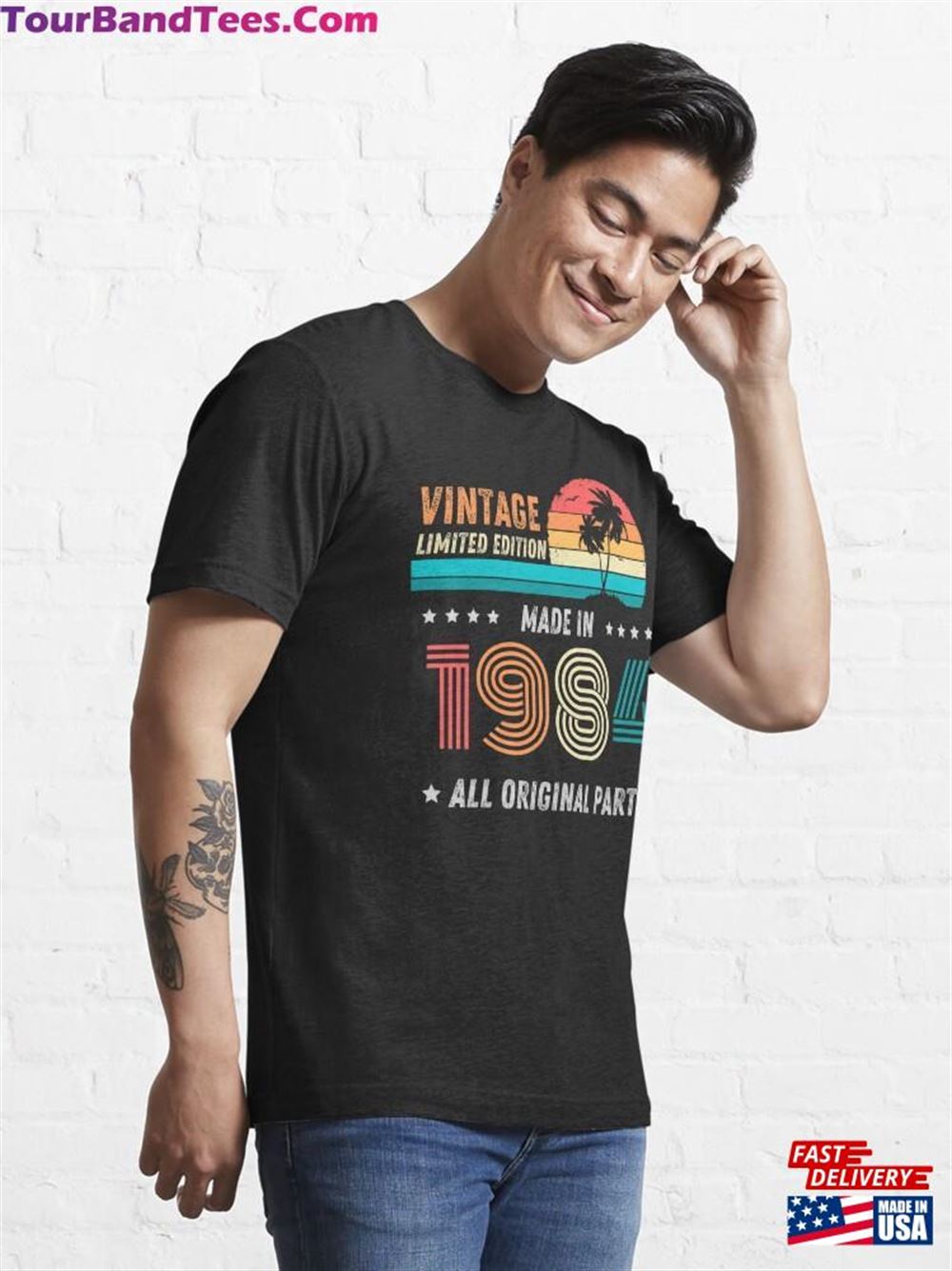 Vintage Limited Edition Made In All Original Parts Birthday Gift Essential T-Shirt Classic 29Uf106650 – Utopia Fashion