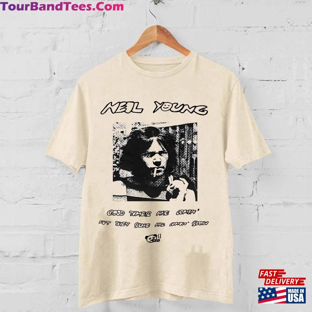 Vintage Neil Young Good Times Are Coming T-Shirt Fan Shirt Hoodie Unisex 29Uf097704 – Utopia Fashion