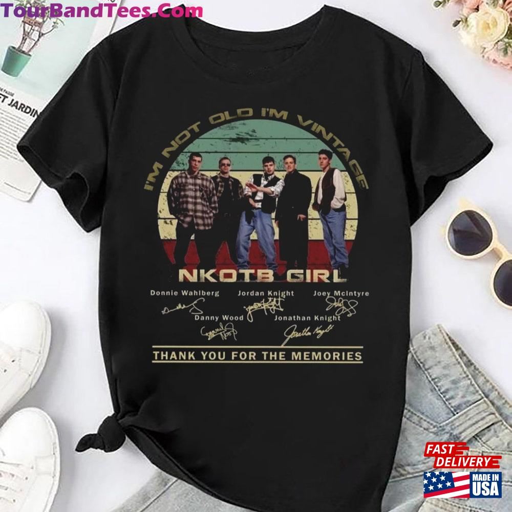 Vintage Nkotb Band Signature T-Shirt New Kids On The Block Tour Shirt Fan Gift Classic Hoodie 29Uf097039 – Utopia Fashion