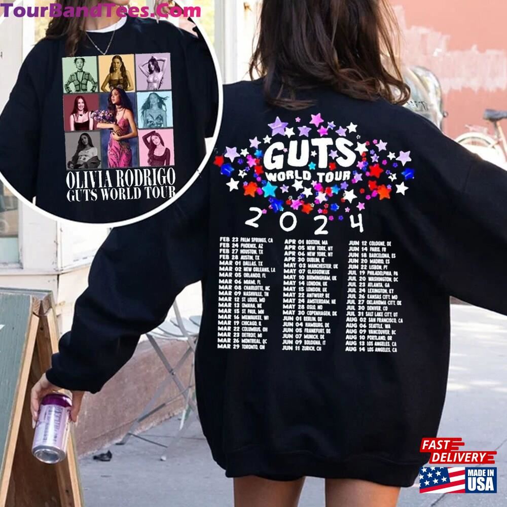 Vintage Olivia Guts Tour Shirt New Album Track List Aesthetic Merch Sweatshirt T-Shirt 29Uf092611 – Utopia Fashion