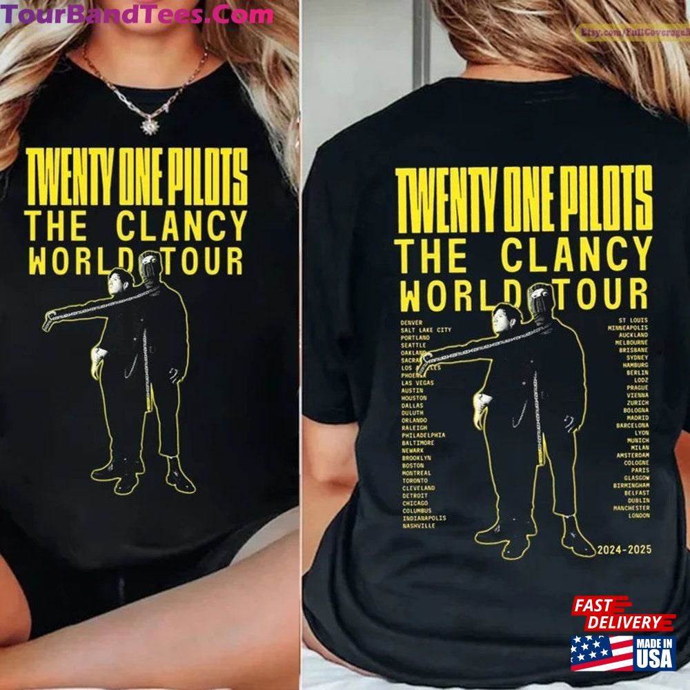 Vintage Twe Nty O Ne Shirt The Cla Ncy Wo Rld Tour One Band Fan Unisex Hoodie 29Uf097611 – Utopia Fashion