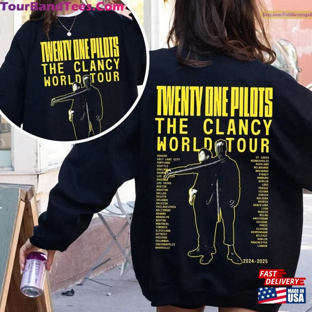 Vintage Twe Nty O Ne Shirt The Cla Ncy Wo Rld Tour One Band Fan Unisex Hoodie 29Uf097611 – Utopia Fashion