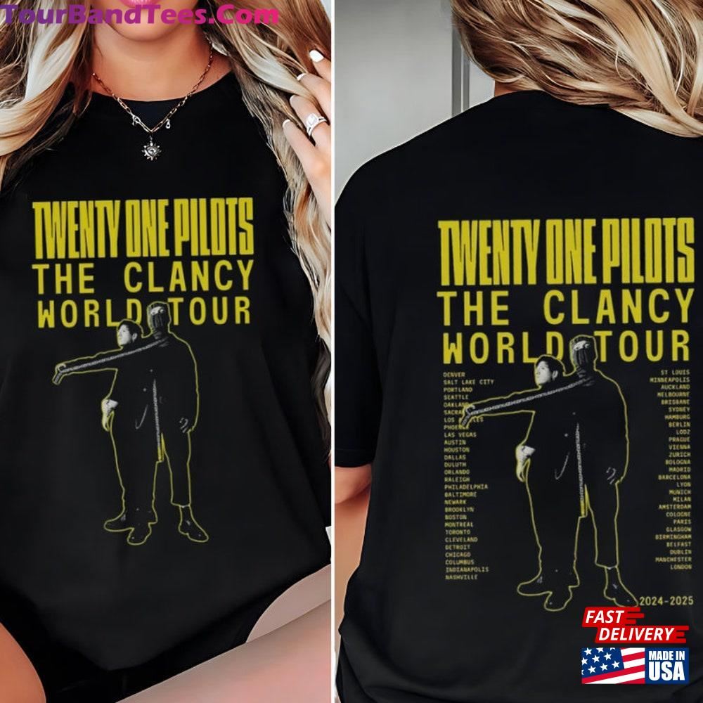 Vintage Twe Nty O Ne Shirt The Cla Ncy Wo Rld Tour Sweatshirt One Band Fan Hoodie T-Shirt 29Uf098002 – Utopia Fashion