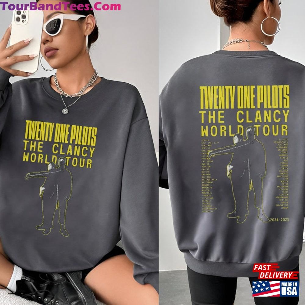 Vintage Twe Nty O Ne Shirt The Cla Ncy Wo Rld Tour Sweatshirt One Band Fan Hoodie T-Shirt 29Uf098002 – Utopia Fashion