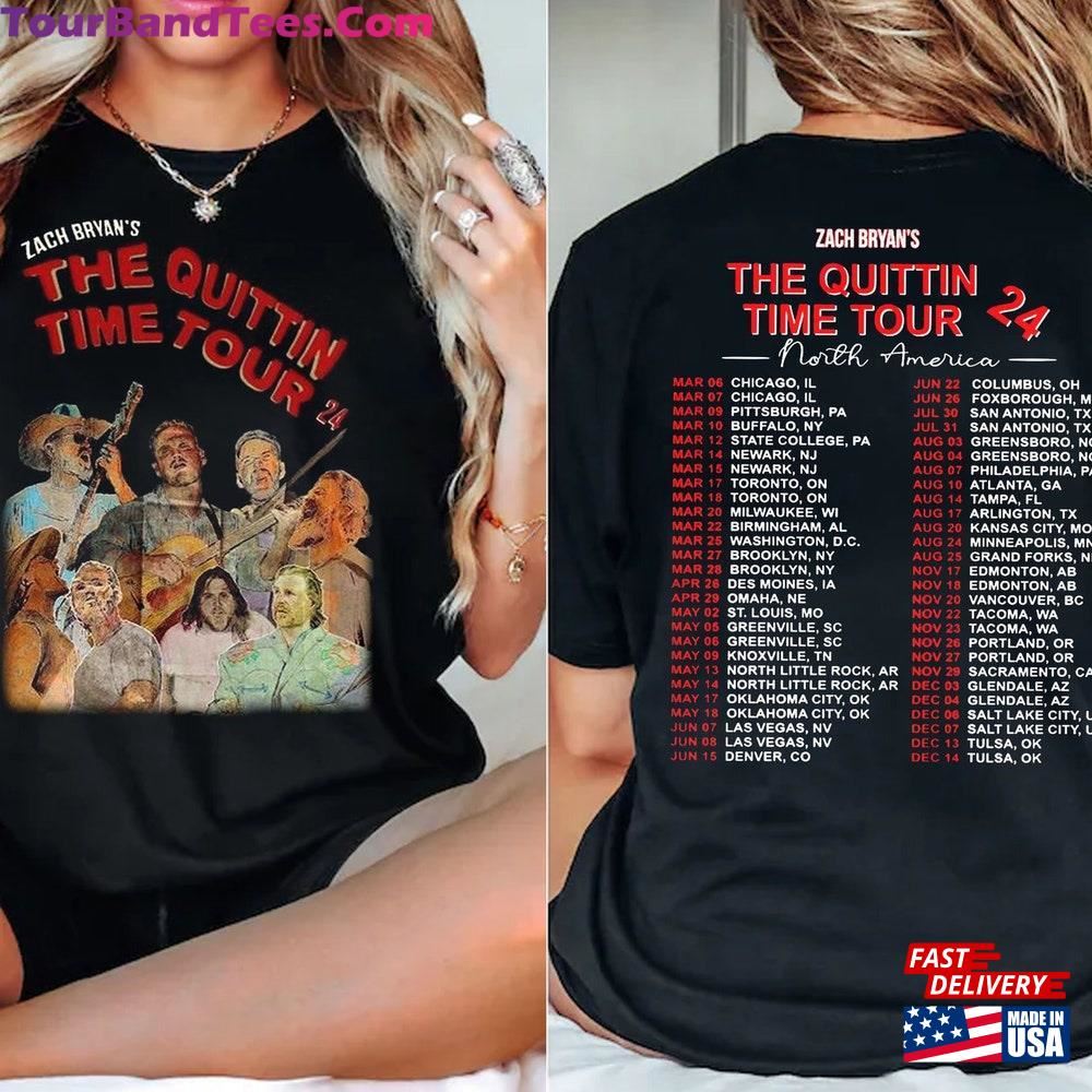 Vintage Zach Bryan The Quittin Time Tour Shirt New Album Tee Gift Fan Country Music Retro Classic T-Shirt 29Uf092626 – Utopia Fashion