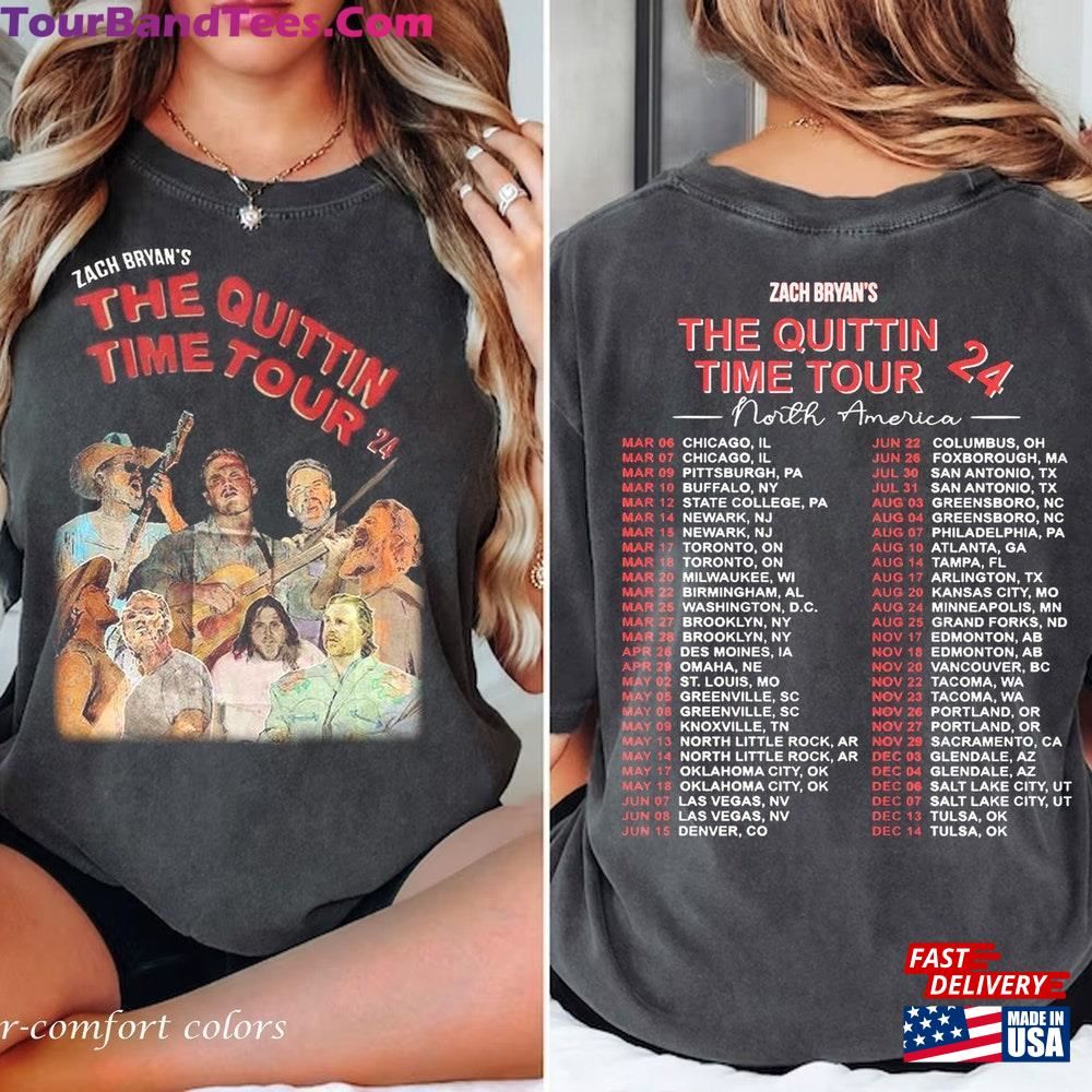 Vintage Zach Bryan The Quittin Time Tour Shirt New Album Tee Gift Fan Country Music Retro Classic T-Shirt 29Uf092626 – Utopia Fashion