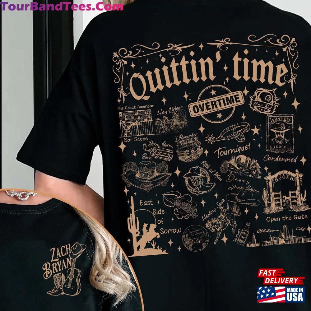 Vintage Zach Quittin Time Tour Side Shirt Bryan Concert Tee Sweatshirt Classic 29Uf092738 – Utopia Fashion