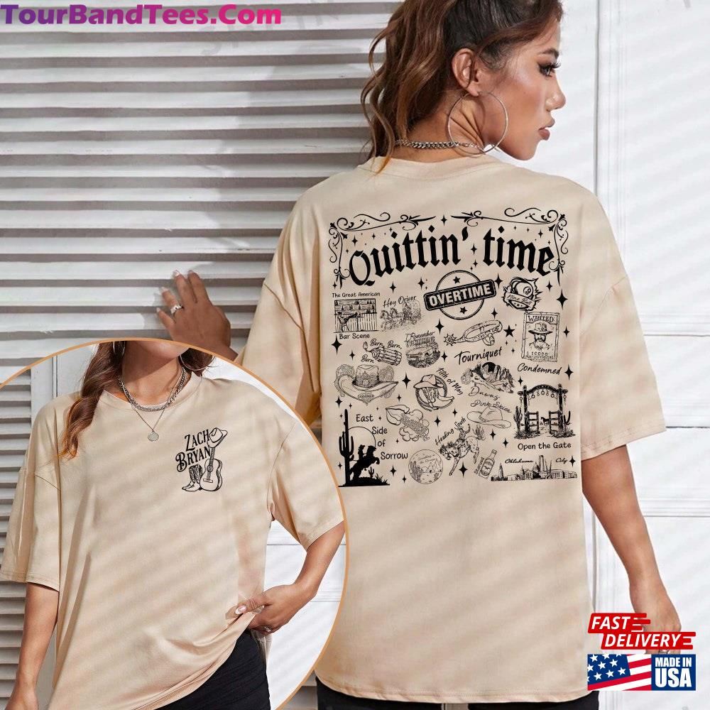 Vintage Zach Quittin Time Tour Side Shirt Bryan Concert Tee Sweatshirt Classic 29Uf092738 – Utopia Fashion