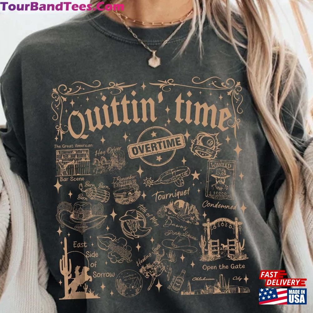 Vintage Zach Quittin Time Tour Shirt Bryan Concert Tee Country Music Classic T-Shirt 29Uf095978 – Utopia Fashion